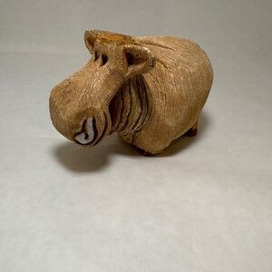 VINTAGE Bull/Cow/Calf/Yak Ceramic Figurine ARTESANIA RINCONADA Uruguay RETIRED